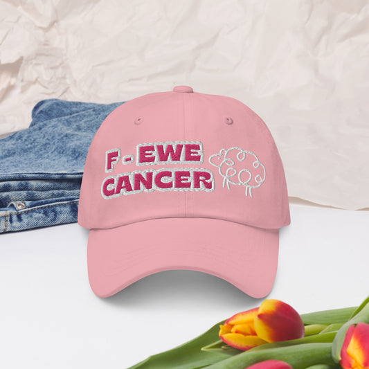F-Ewe Cancer Pink Baseball Cap