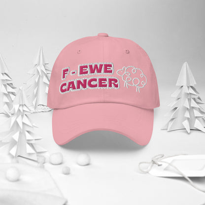 F-Ewe Cancer Pink Baseball Cap