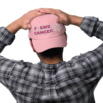 F-Ewe Cancer Pink Baseball Cap