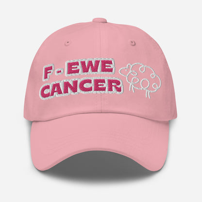 F-Ewe Cancer Pink Baseball Cap
