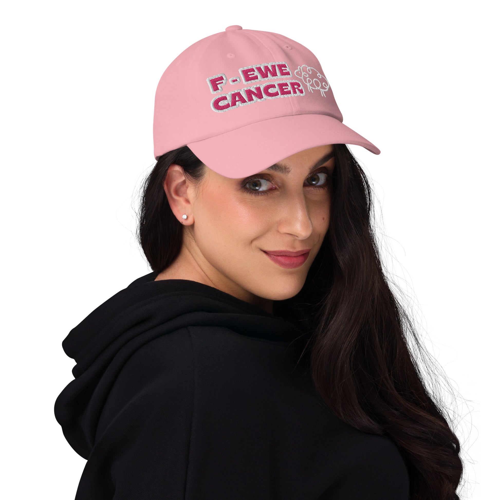 F-Ewe Cancer Pink Baseball Cap