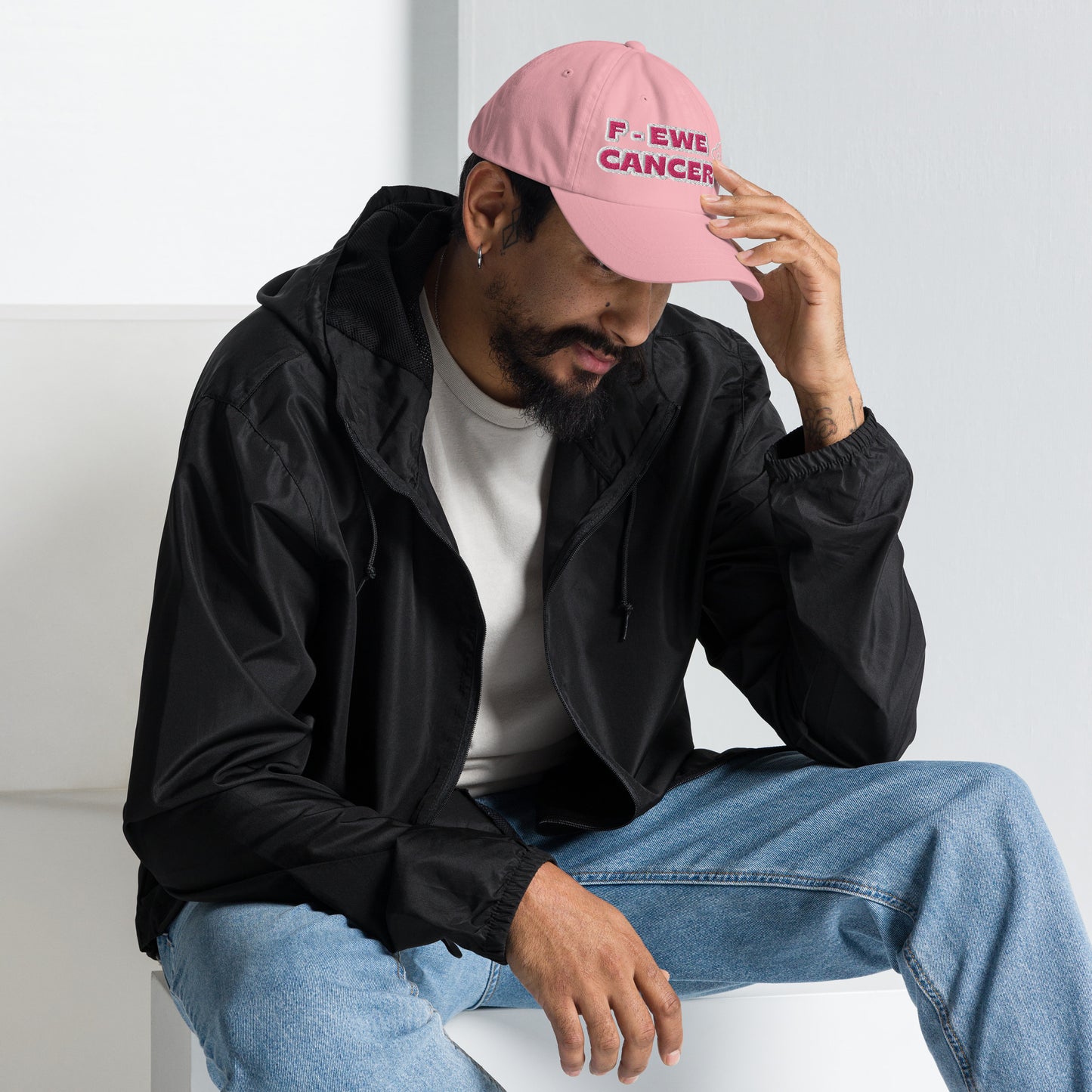 F-Ewe Breast Cancer Pink Baseball Cap
