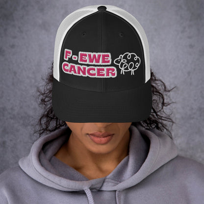 F-EWE BREAST CANCER Trucker Cap (PINK plus more colors)