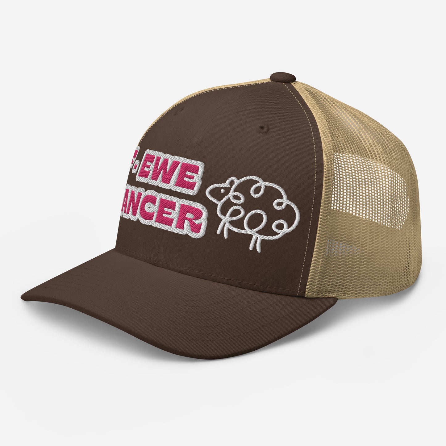 F-EWE BREAST CANCER Trucker Cap (PINK plus more colors)