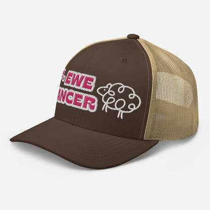 F-EWE BREAST CANCER Trucker Cap (PINK plus more colors)