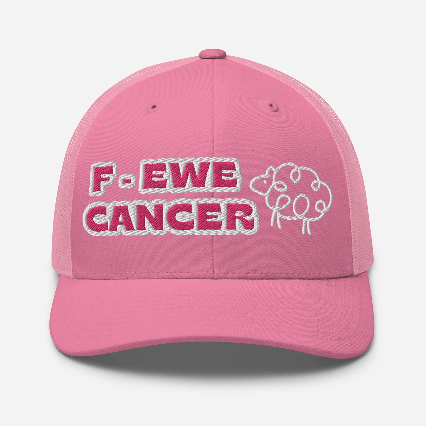 F-EWE BREAST CANCER Trucker Cap (PINK plus more colors)