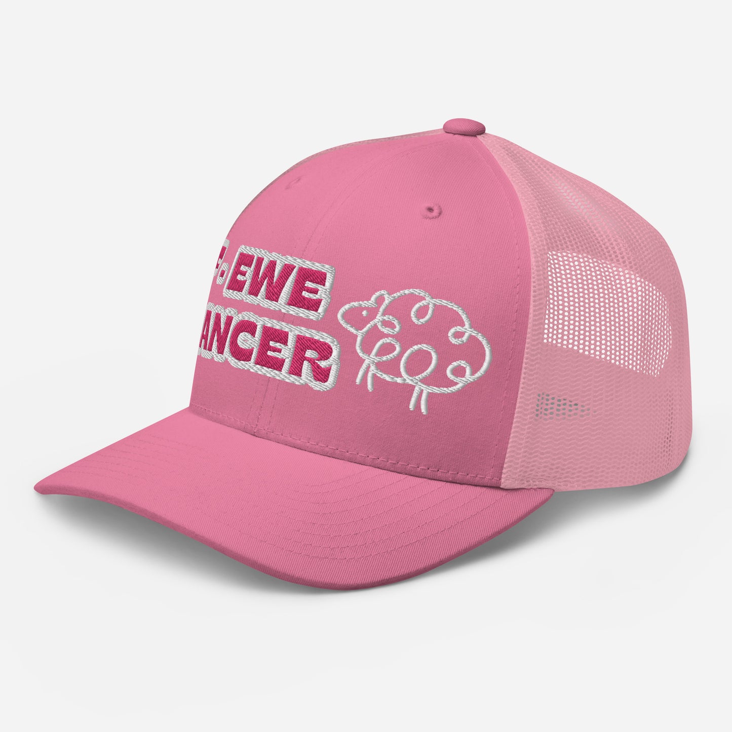 F-EWE BREAST CANCER Trucker Cap (PINK plus more colors)